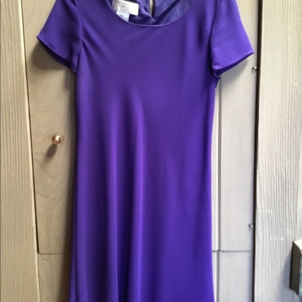 Royal Purple polyester dress- 14 petite